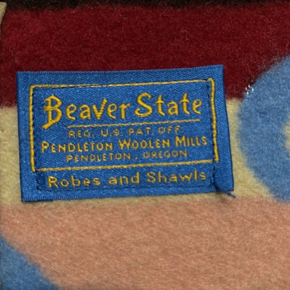 Vintage Pendleton Beaver State Wool Blanket Tree of Life - Picture 3 of 12